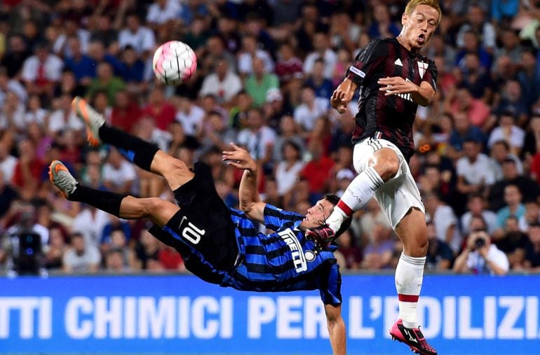 Mateo Kovacic, durante un partido de pretemporada con el Inter