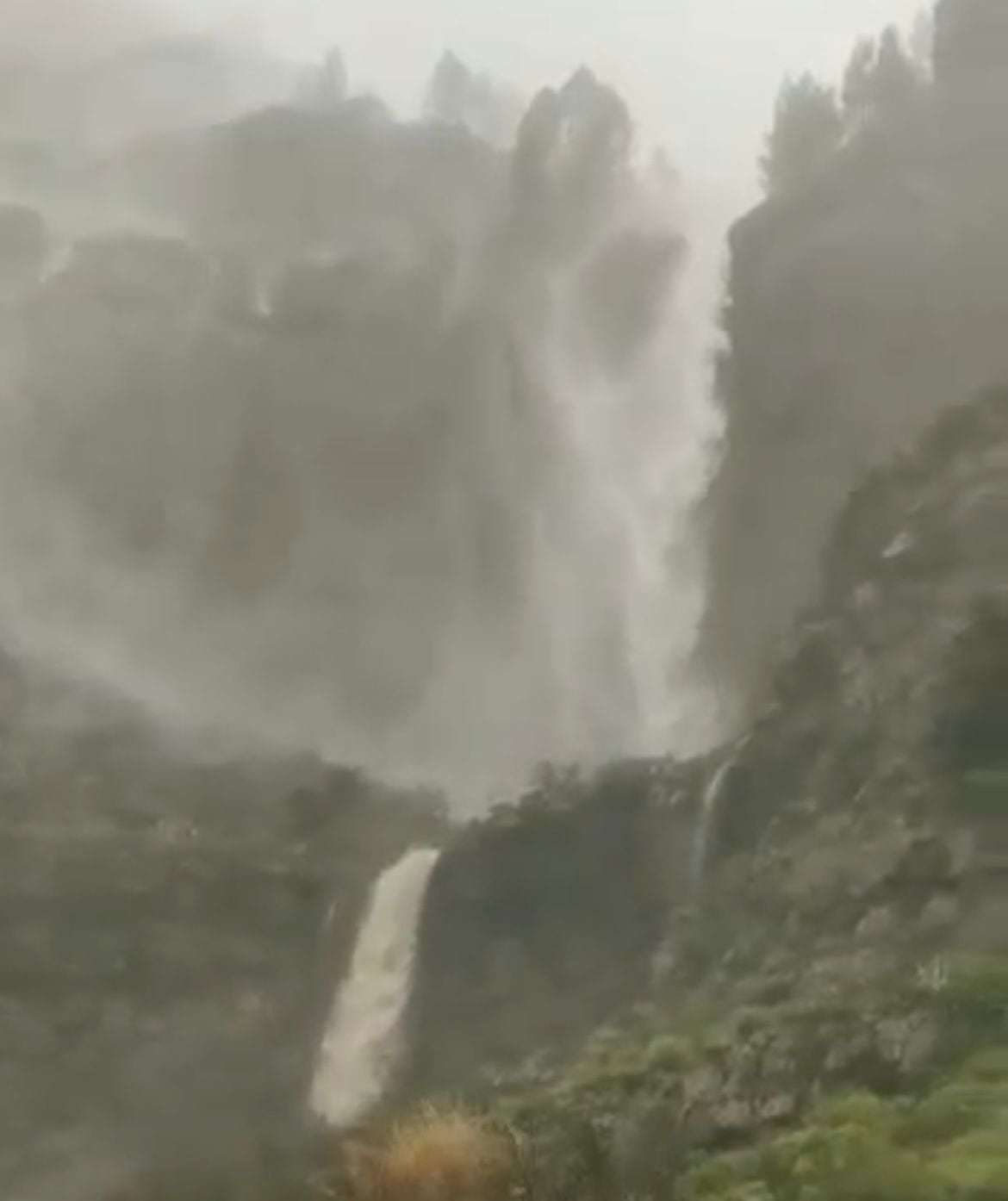 Cascadas en Gran Canaria por las lluvias