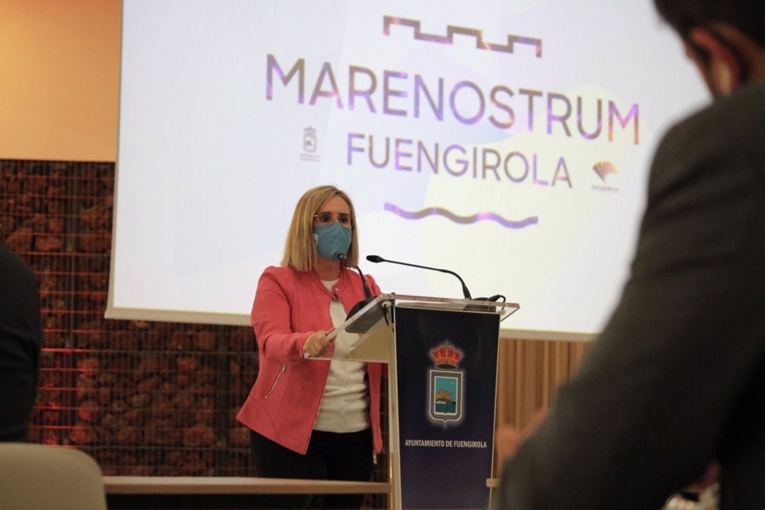 La alcaldesa de Fuengirola, Ana Mula, durante la presentación