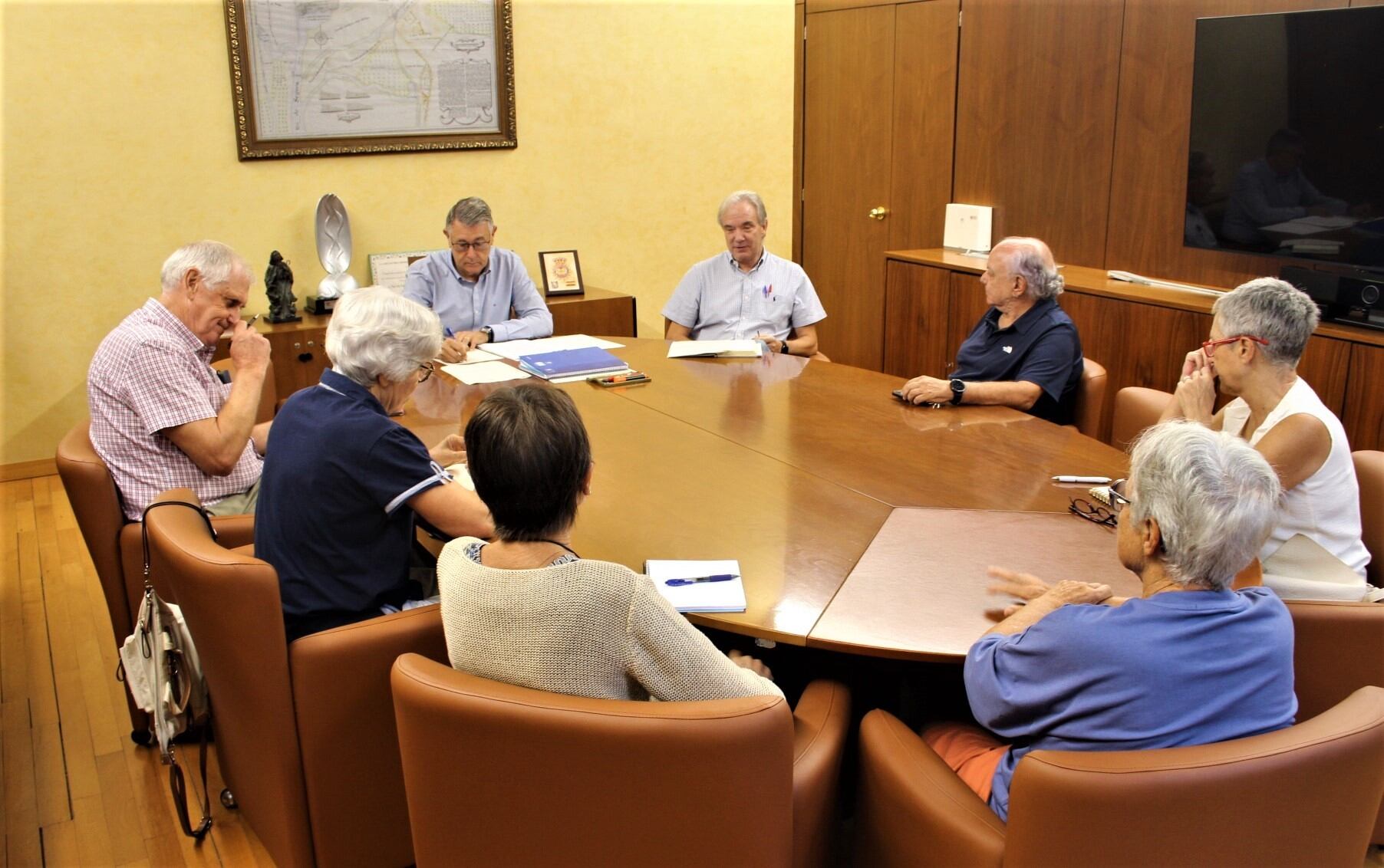 Reunión entre la CHS y la plataforma “Stop Inundaciones&quot;