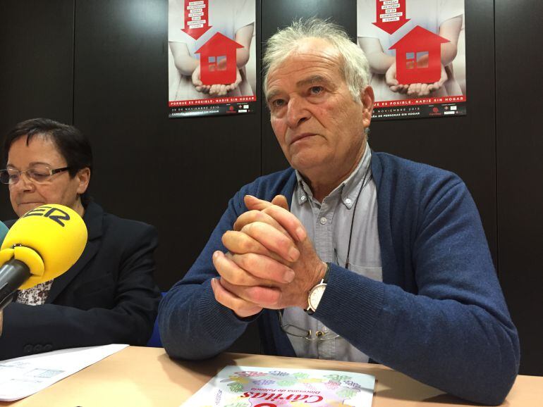 Juan José Martínez, director de Cáritas Palencia y Emilia Pascual, responsable del Centro de Atención a Personas sin Hogar de la capital. 