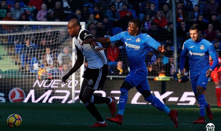 Kondogbia, en el Getafe-Valencia.