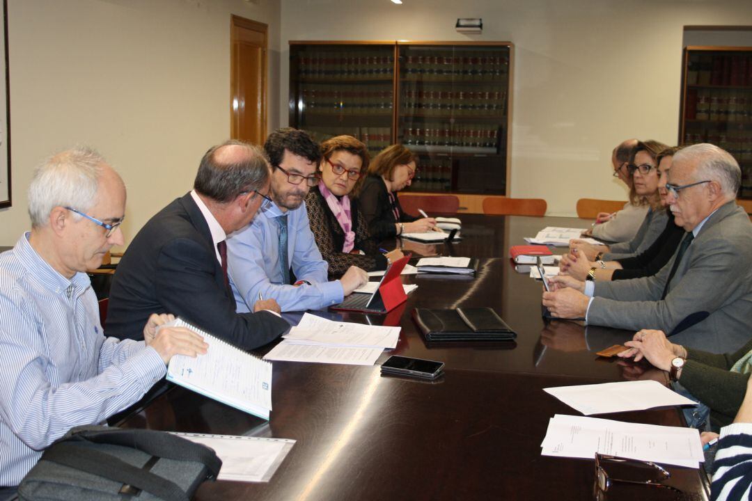 Momento de la reunión del Consejo de salud de área de Segovia