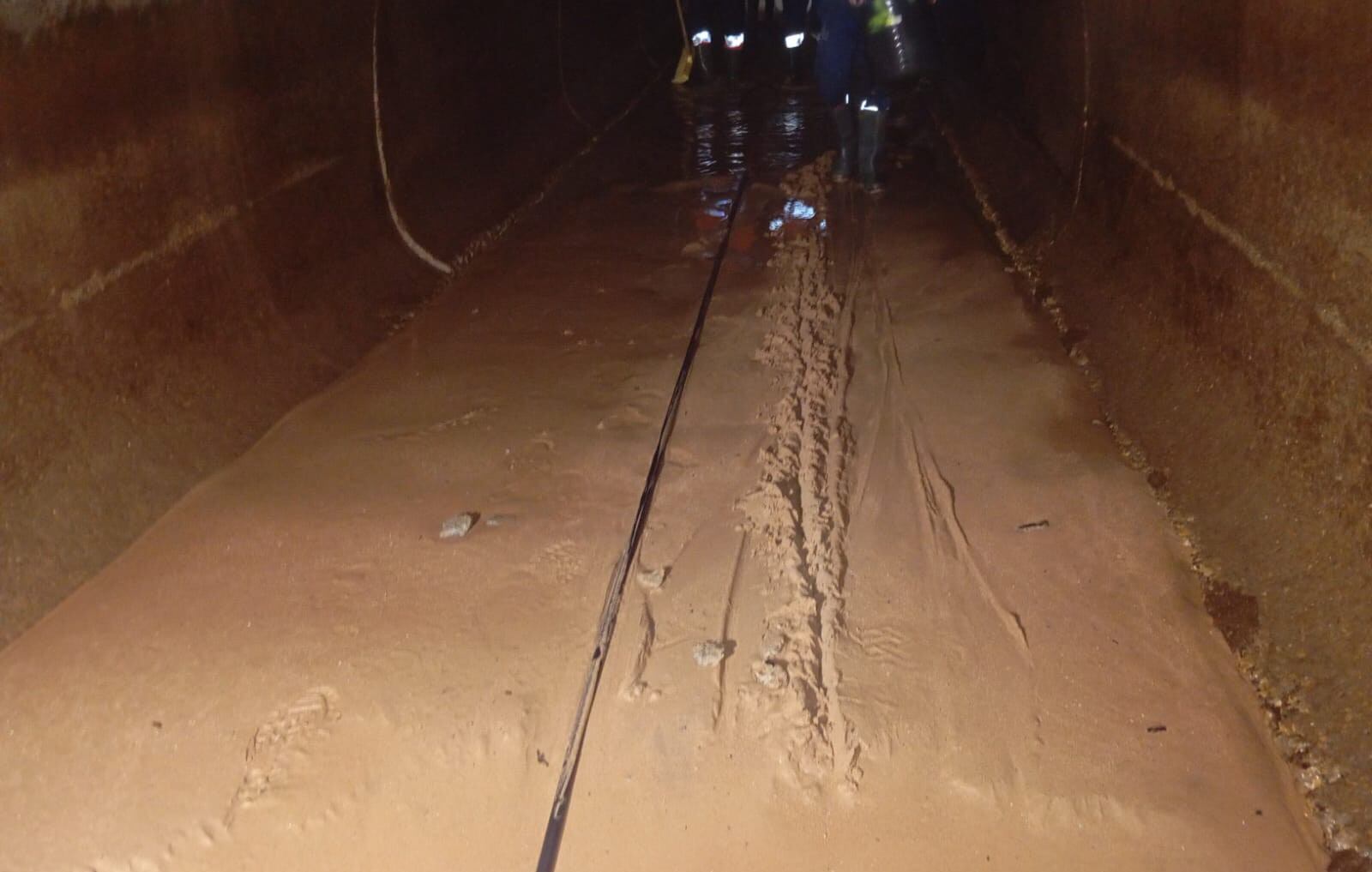 Tramo del canal afectado por el temporal