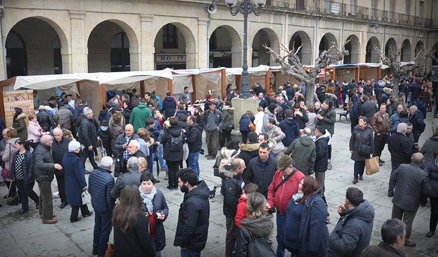 La feria agroalimentaria de la plaza de Navarra va a ser el centro de la programación durante el fin de semana