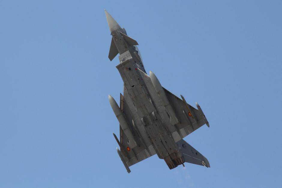 Imagen de archivo de un Eurofighter de la Base Aérea de Albacete