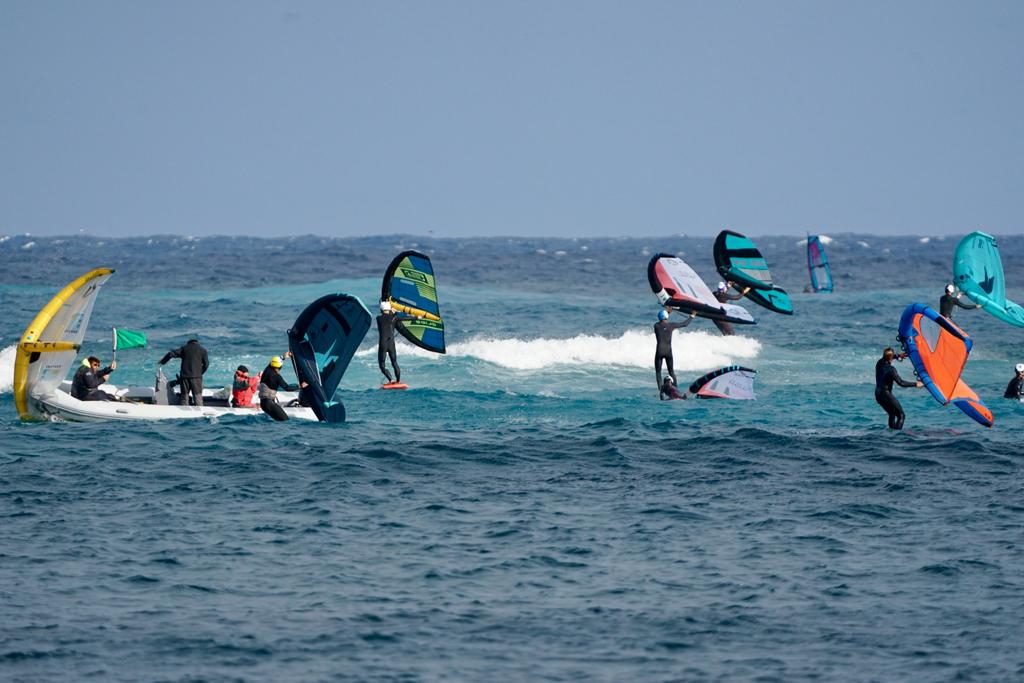 Algunos de los participantes en la regata.