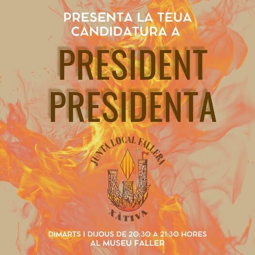 Anuncio de la presentación de candidaturas a presidir la JLF