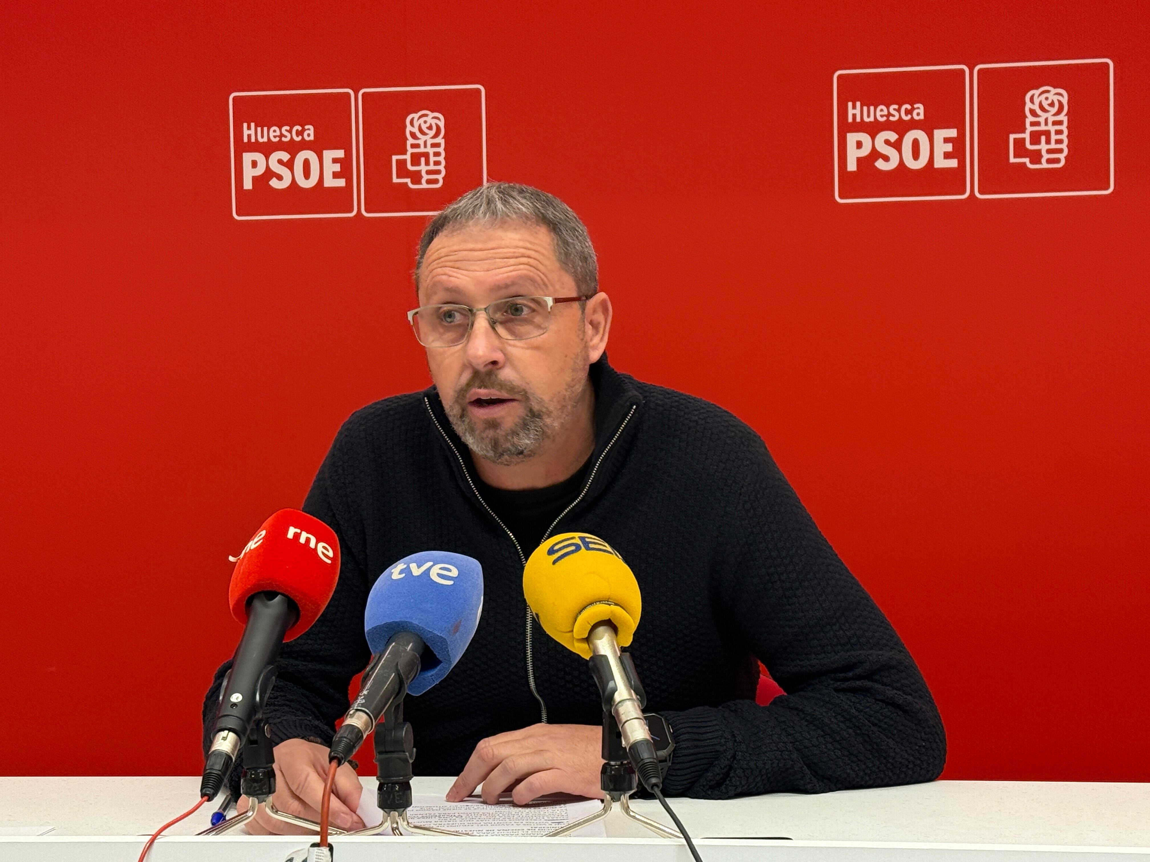 Juan Escalzo, portavoz del PSOE Sariñena