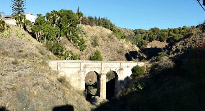 Instantánea del Acueducto de San Telmo tomada durante el recorrido guiado por este monumento