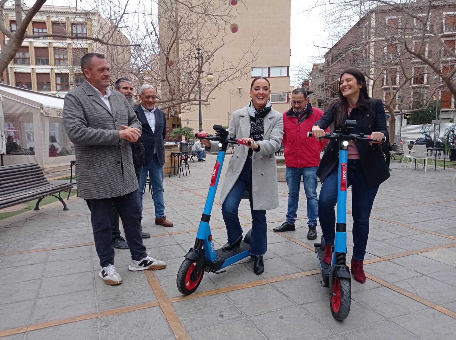 Presentación de los patines eléctricos en Lorca