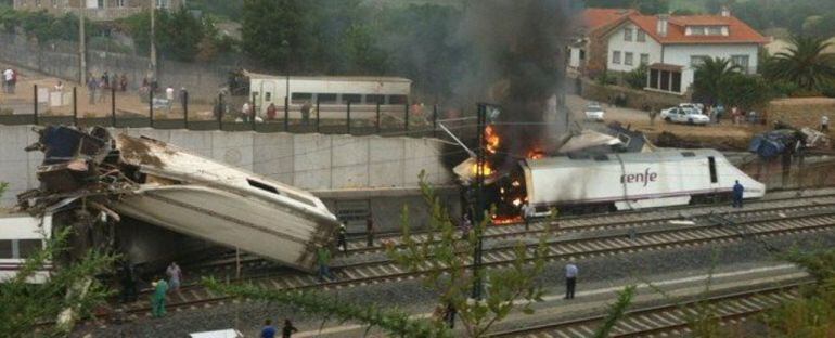 Tren accidentado en Angrois