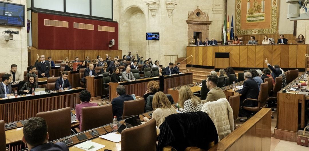 El Pleno del Parlamento de Andalucía.