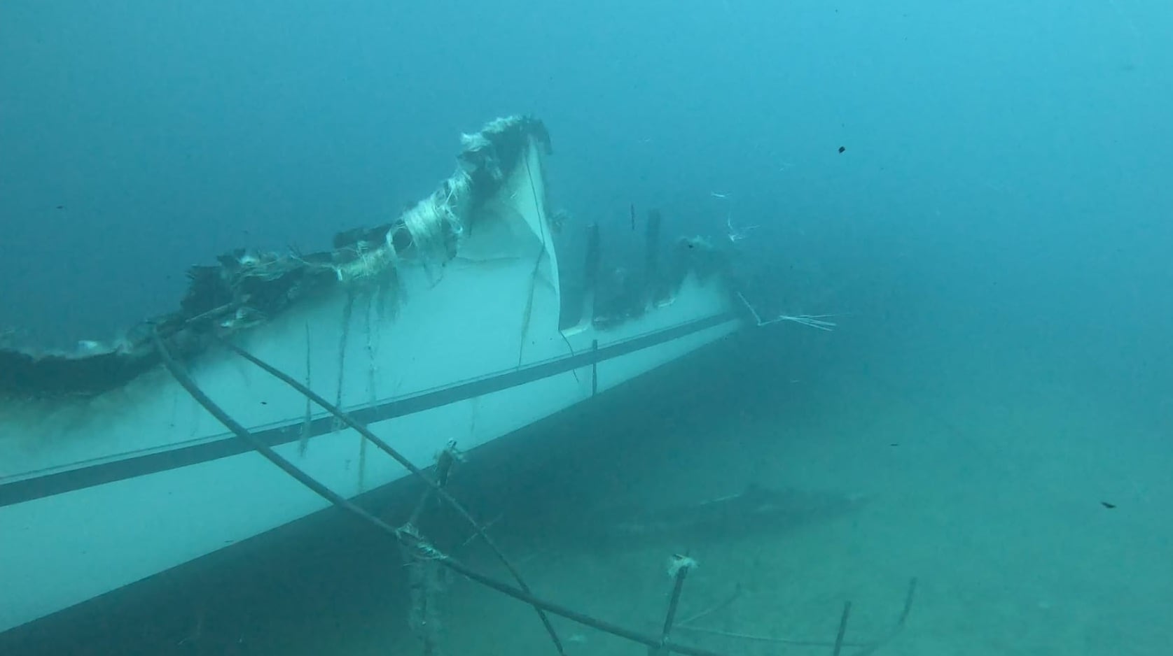 Imagen del barco hundido