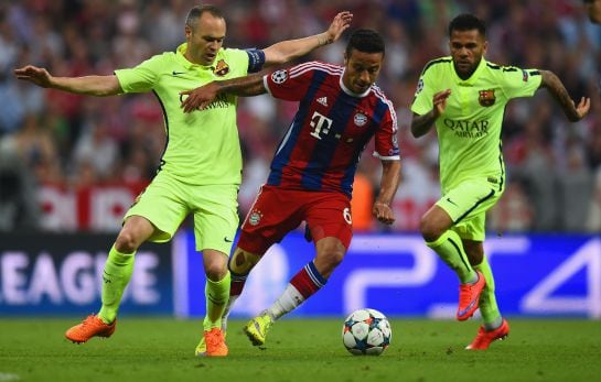 Thiago Alcántara dejó esta temporada el Barcelona para irse con Guardiola al Bayern.