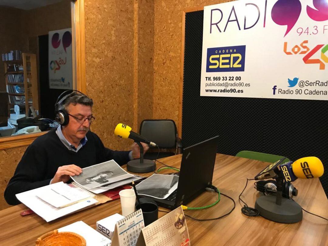 Jesús Ángel Gómez durante una entrevista en Cadena SER. 