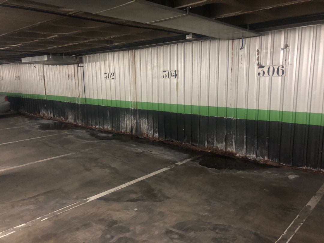 Estado del aparcamiento de Ordoño