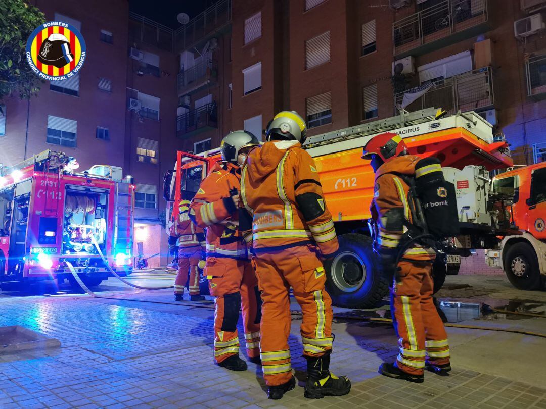 Incendio en una vivienda de Paiporta