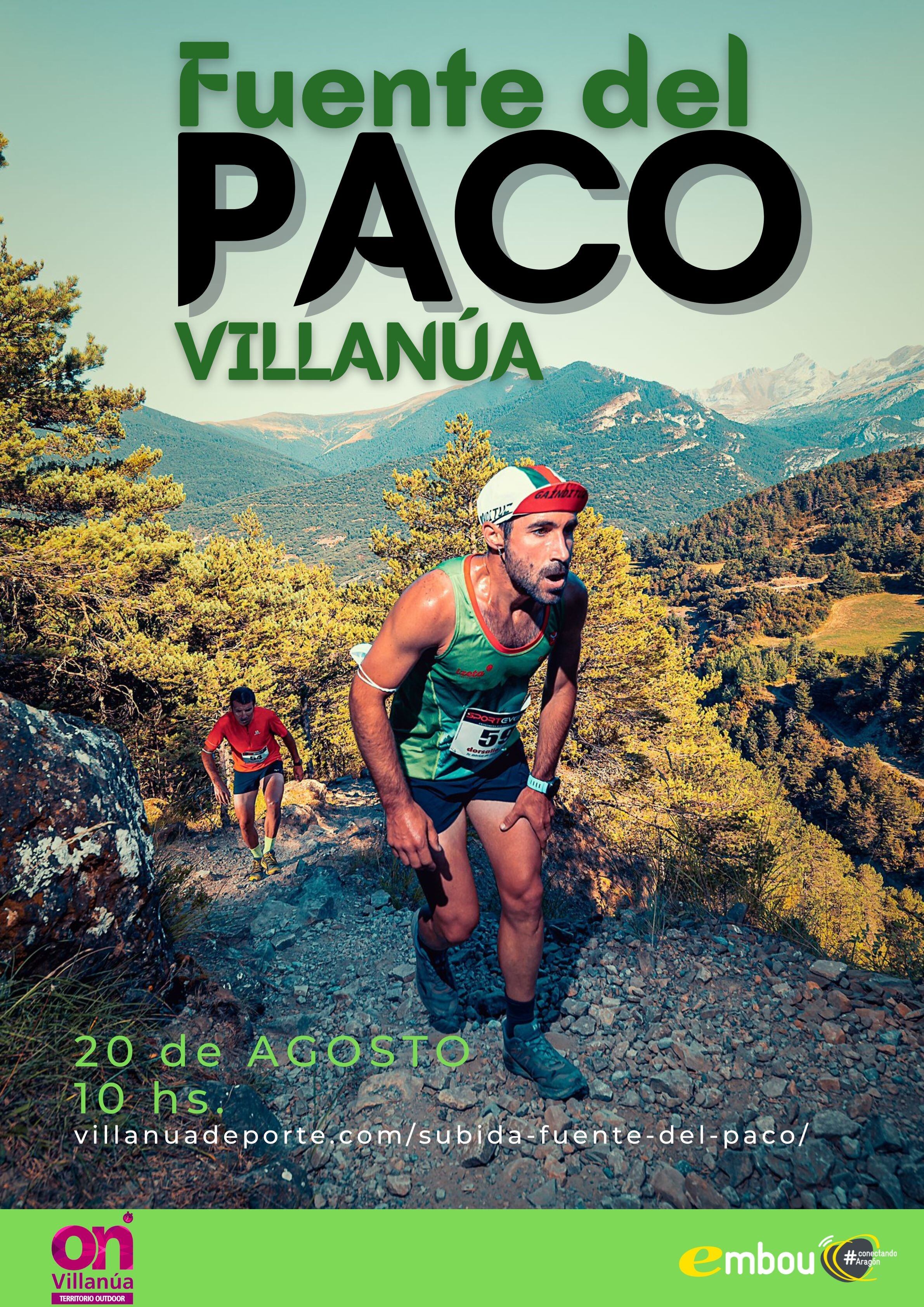 Cartel de la Subida a la Fuente del Paco