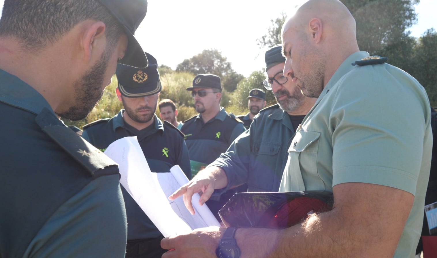 Imagen de archivo de un operativo de búsqueda de la Guardia Civil