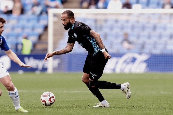 Bebé, en un lance del partido