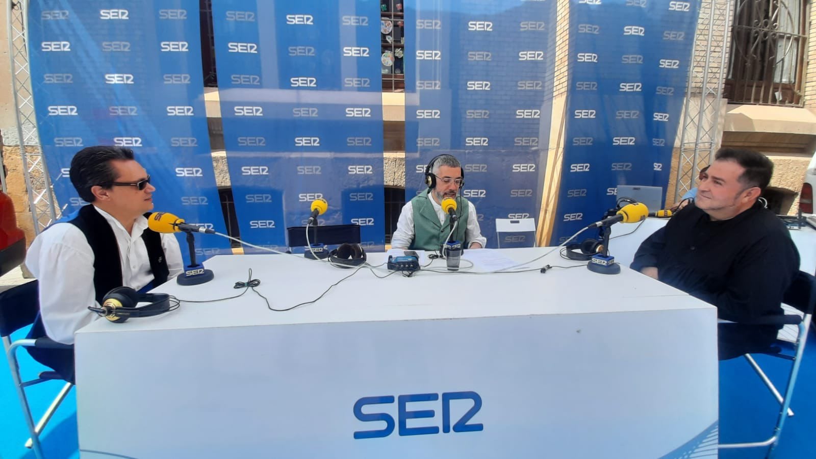 Agustín Sánchez y Fran Bernal, de Los Parrandboleros, en Hoy por hoy Murcia