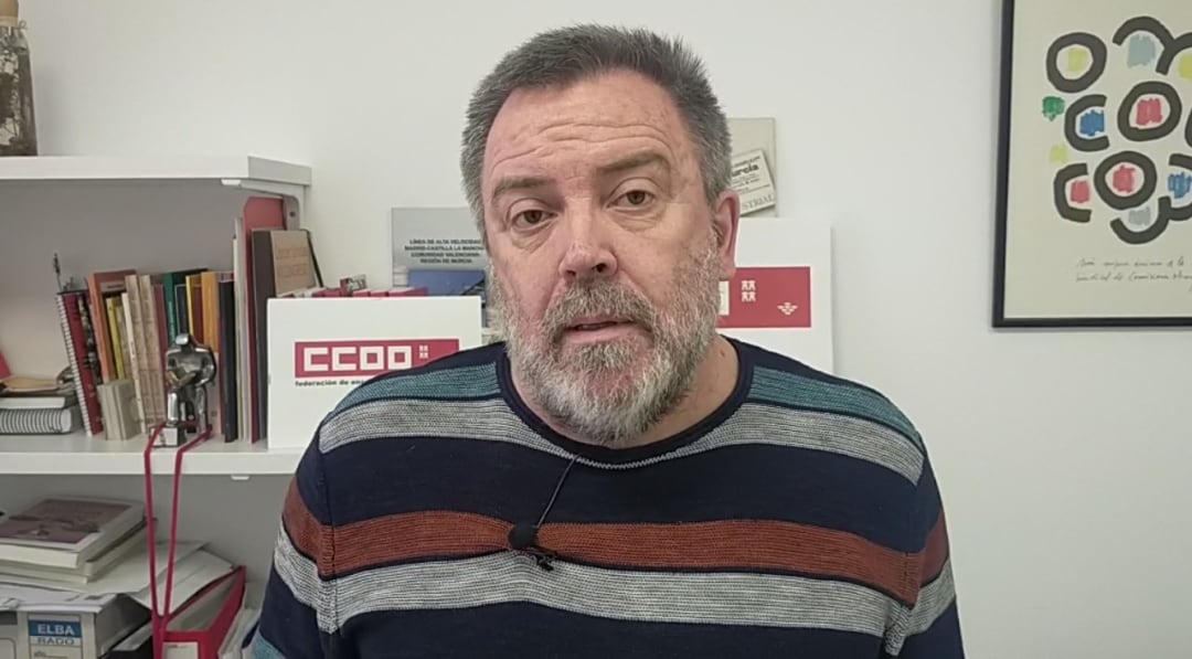 Nacho Tornel, secretario general de la Federación de Enseñanza de CCOO en la Región de Murcia