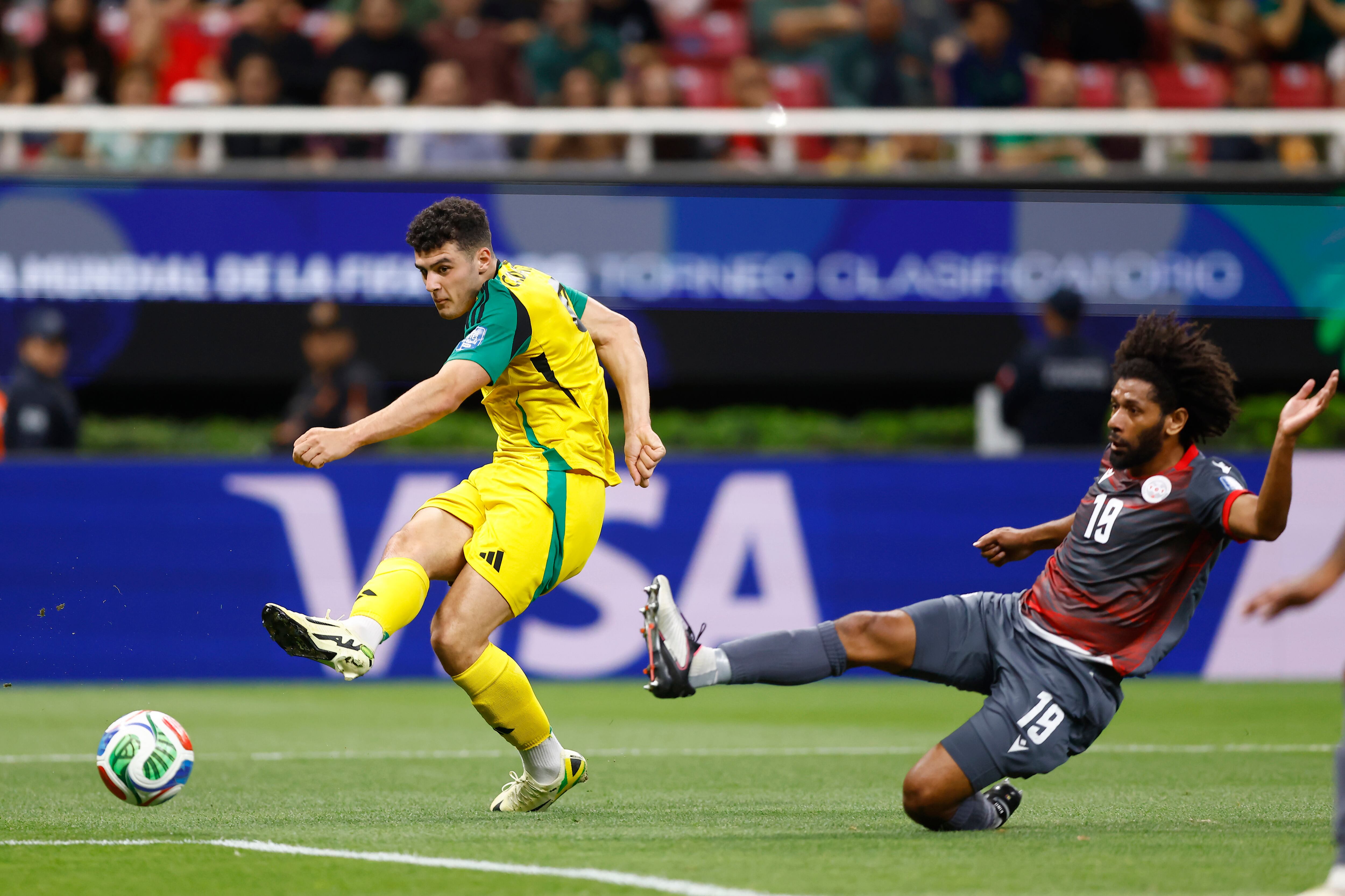 Cadamarteri, autor del gol de Jamaica. EFE/ Francisco Guasco