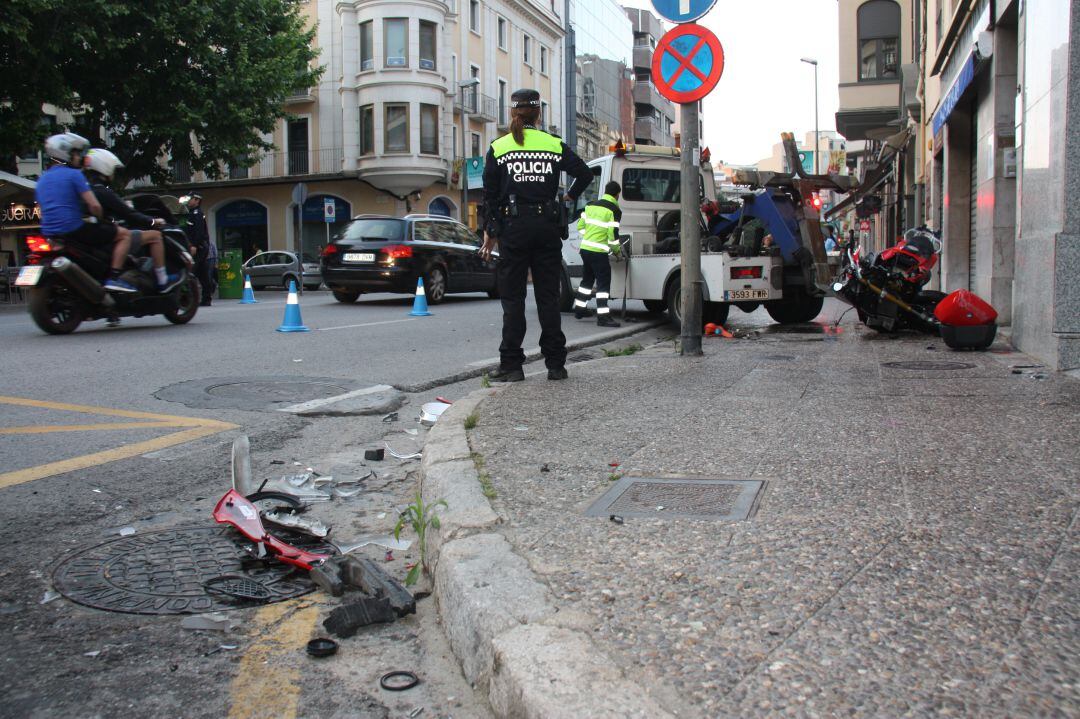 Un accident a la carretera de Barcelona
