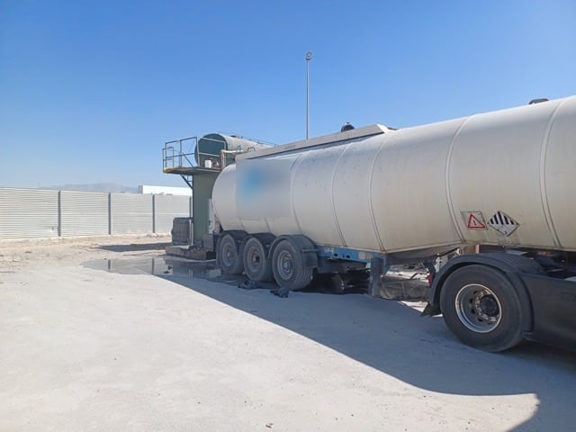 Camión en el polígono La Serrata