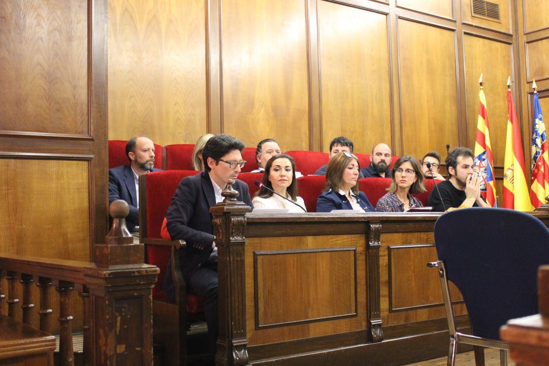 El portavoz del PP en Alcoy en una intervención en un pleno del enero de 2020