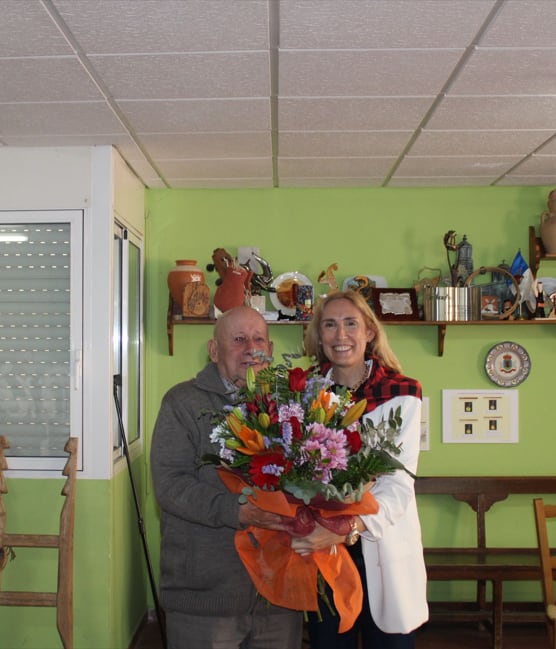 Momento del reconocimiento a Sandra González