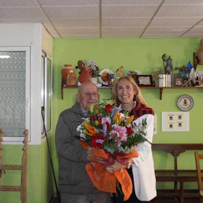 Momento del reconocimiento a Sandra González