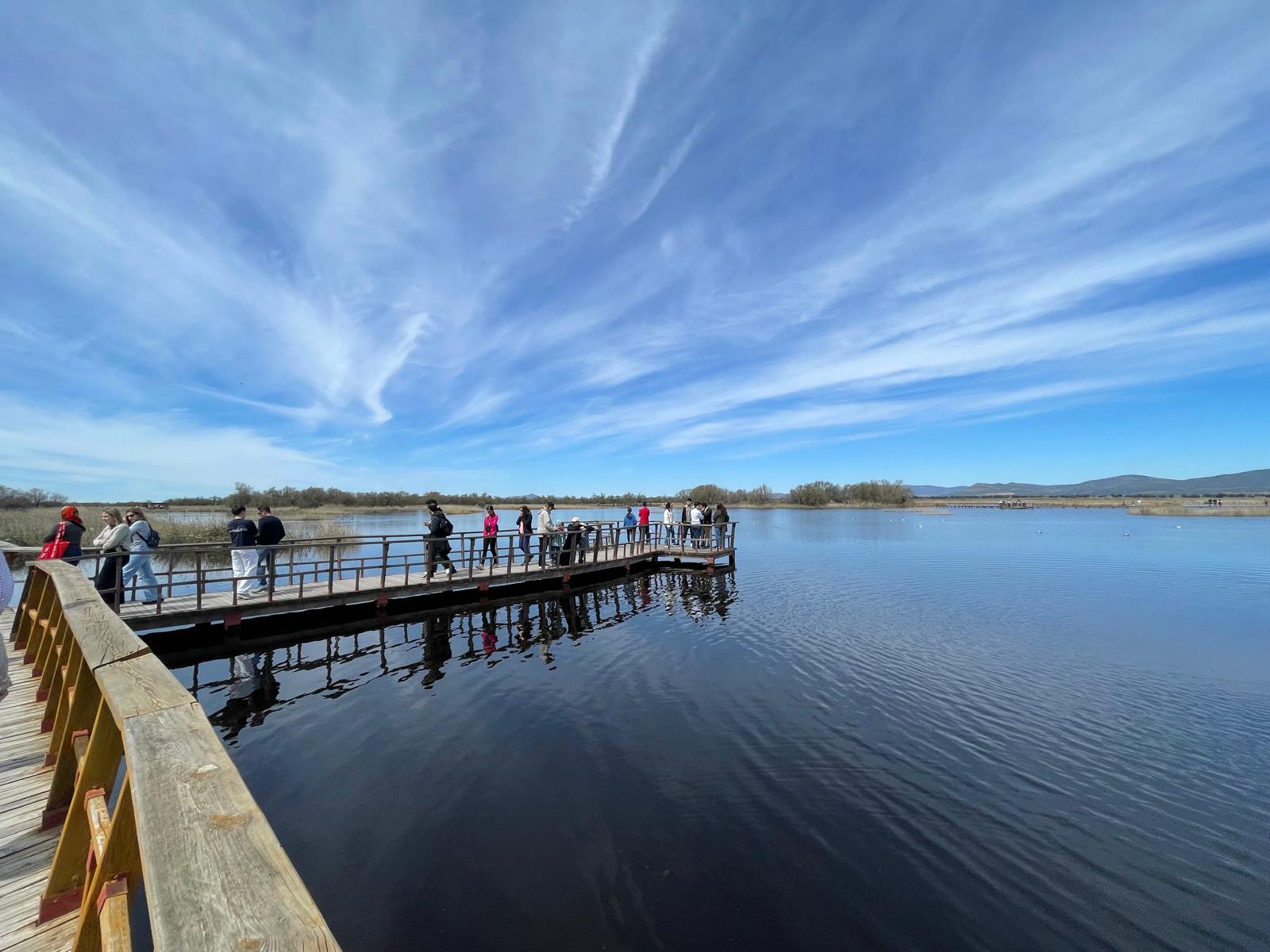 Turistas en Las Tablas de Daimiel esta Semana Santa