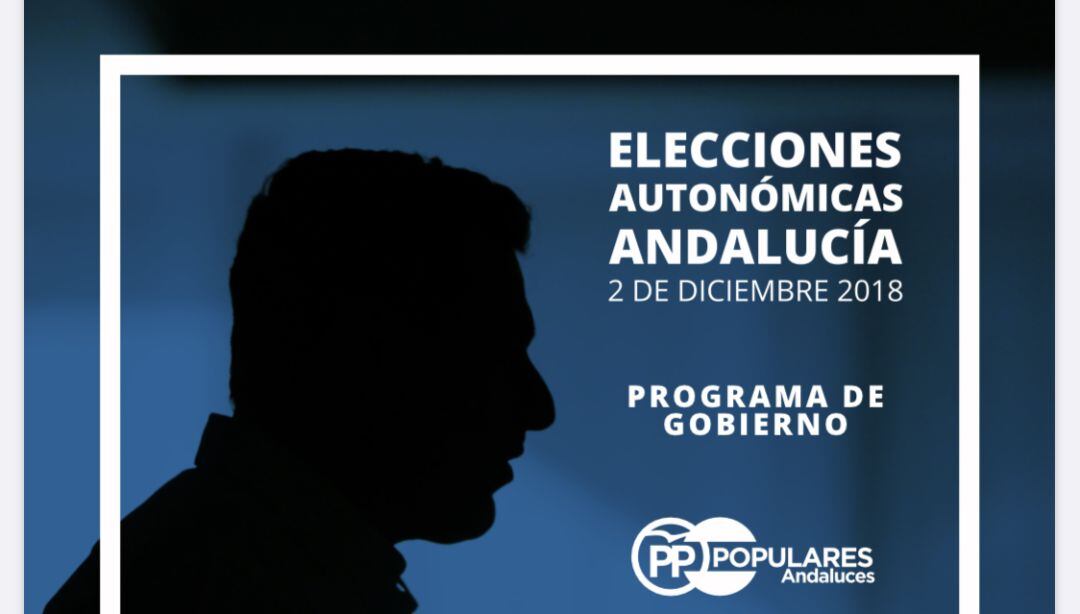 Portada del programa electoral del PP andaluz para las autonómicas de 2018