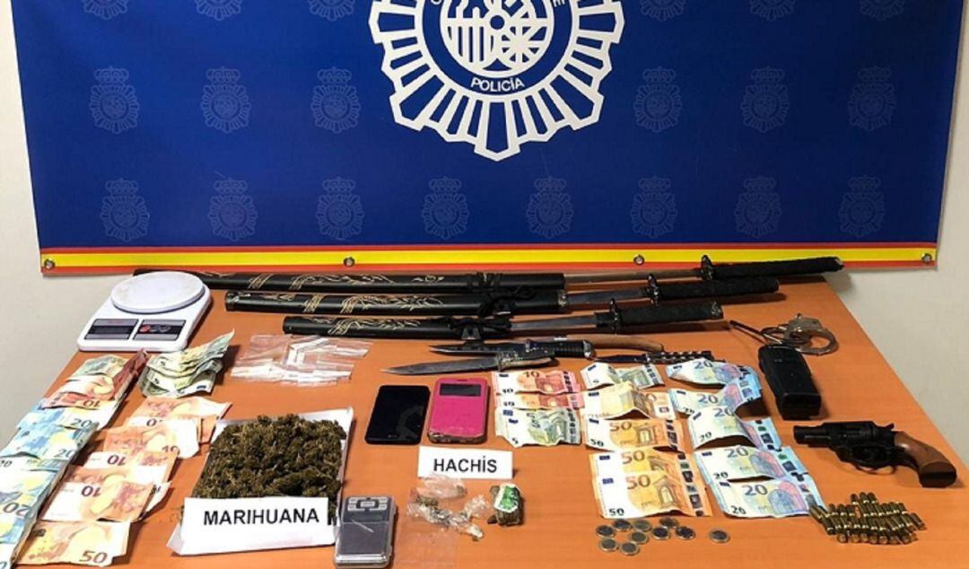 Imagen del alijo intervenido.