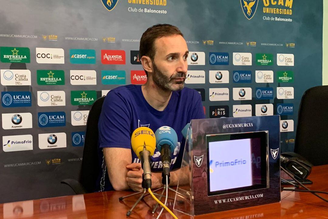 Sito Alonso en la previa del partido ante San Pablo Burgos