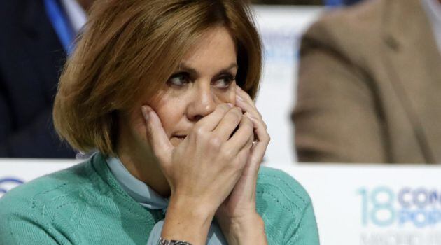 La secretaria general del PP, María Dolores de Cospedal