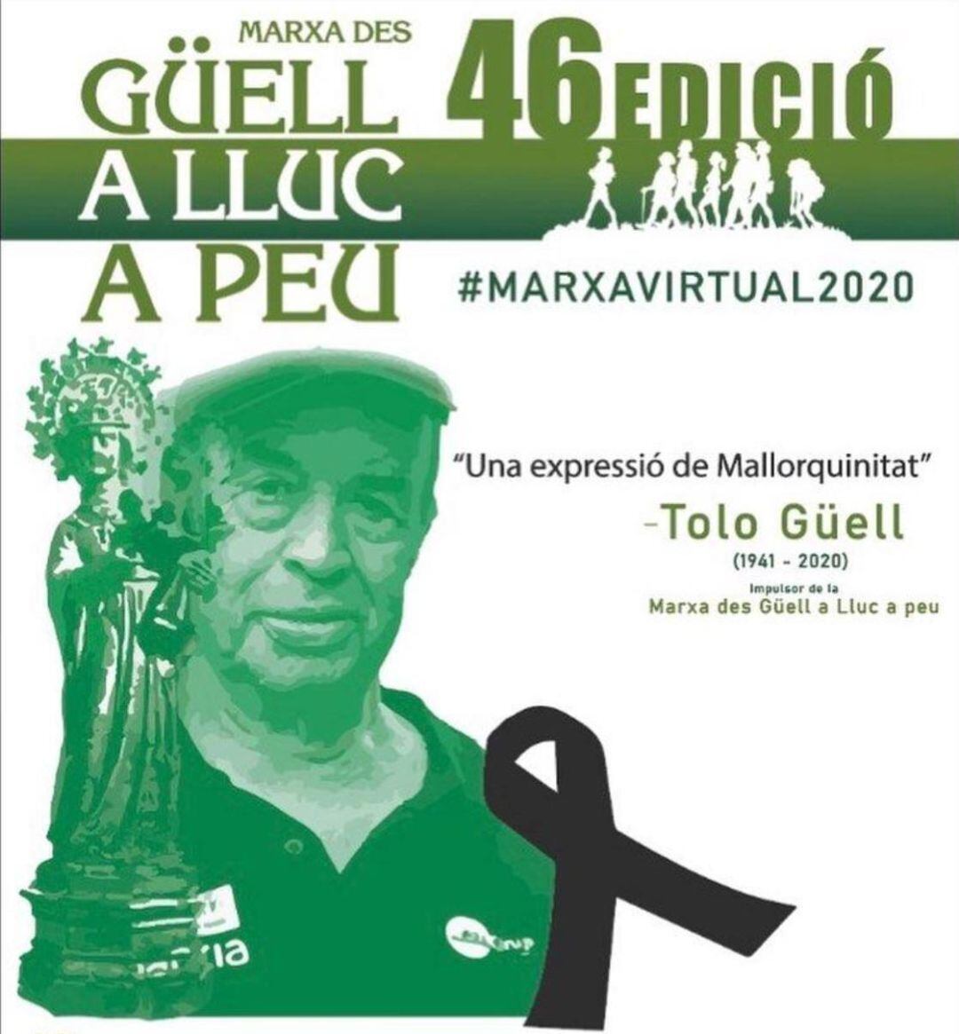 Cartel "Marxa des Güell a Lluc a peu"