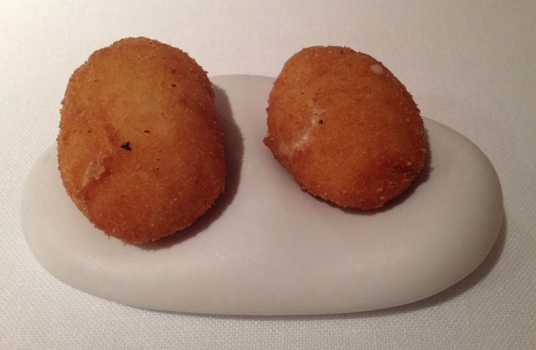 Así son las croquetas de El Portal del Echaurren.