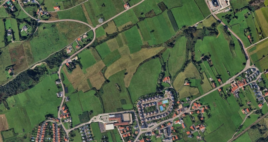 Esta es la zona para dotación deportiva de Bezana.