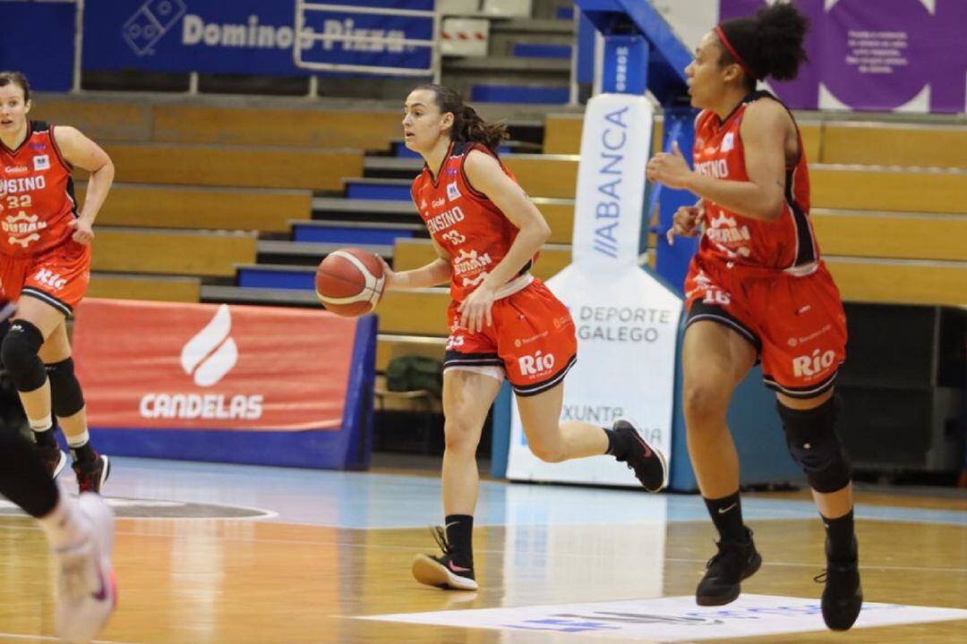 Alba Prieto durante o encontro ante o Campus Promete