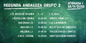 Partidos de la primera jornada del Grupo II de la Segunda Andaluza.