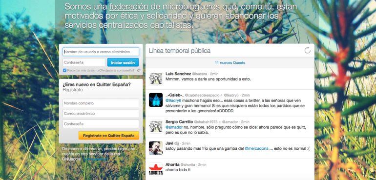 Inferfaz del nodo ‘quitter.es’