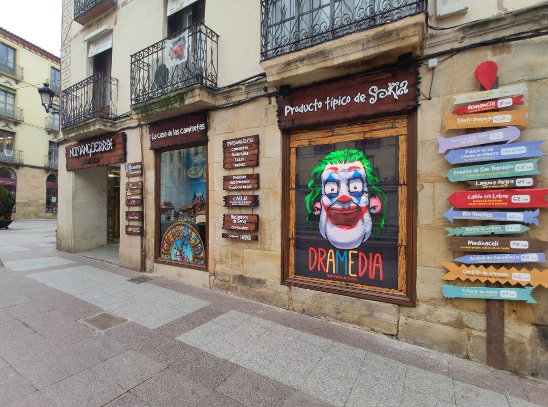 Tienda de Numanguérrix, en el centro de Soria.