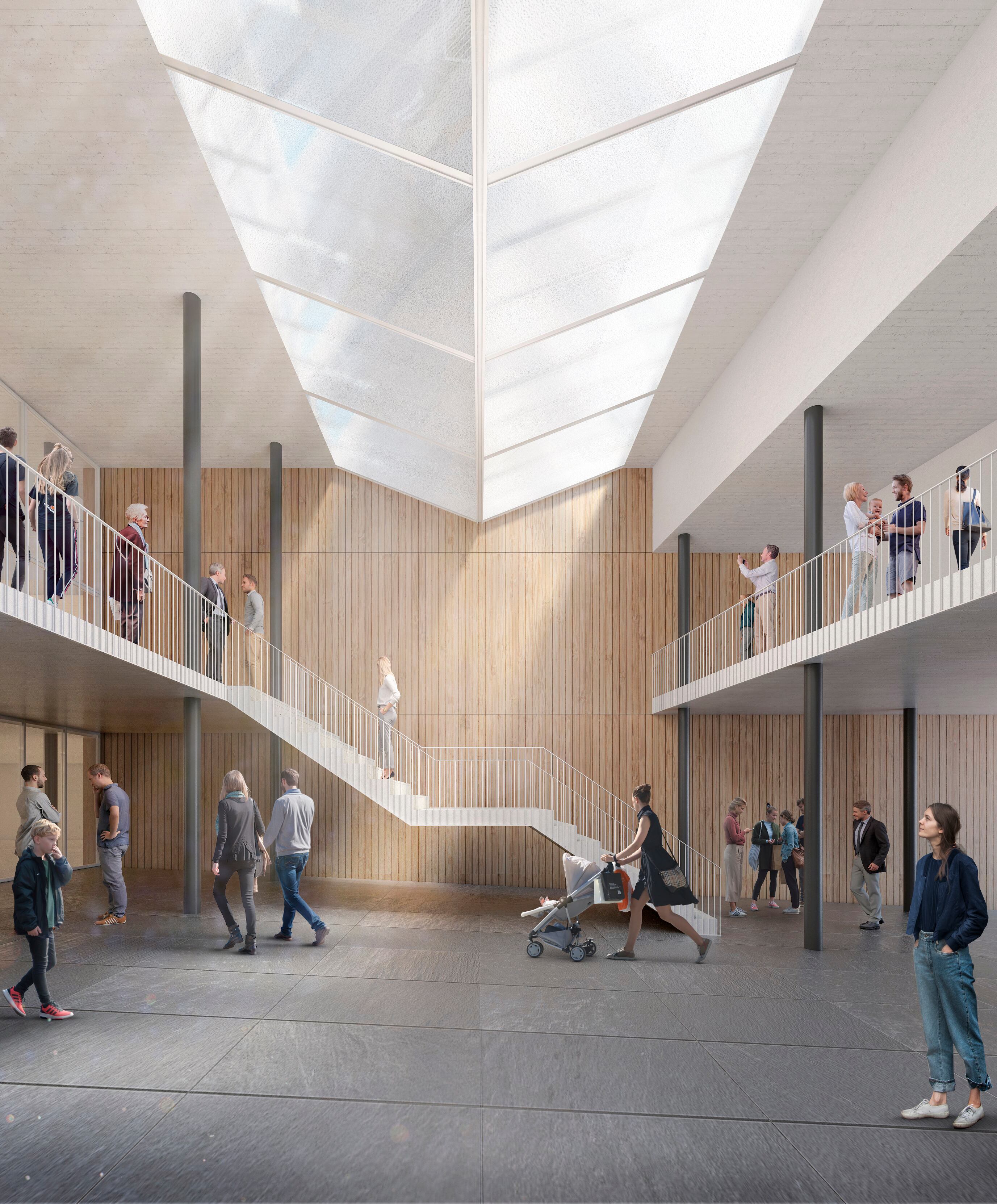 Teatro Lope de Vega de Valladolid. Atrio. Imagen del proyecto de remodelación