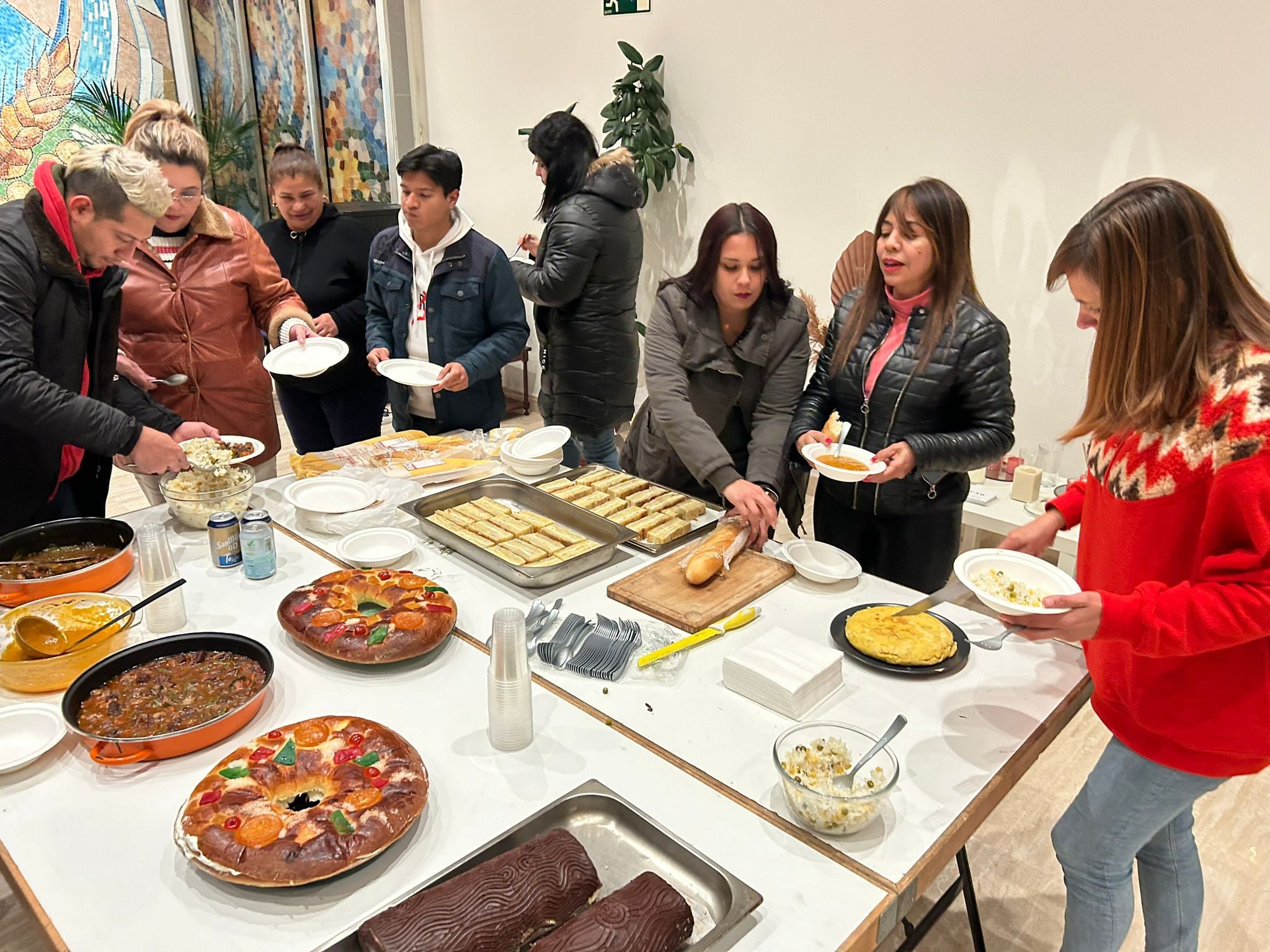 Cena solidaria.