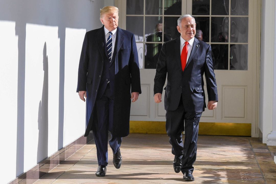 Donald Trump y Benjamin Netanyahu, en la Casa Blanca