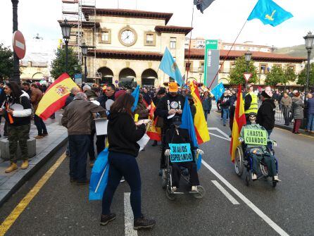 Participantes en la manifestación