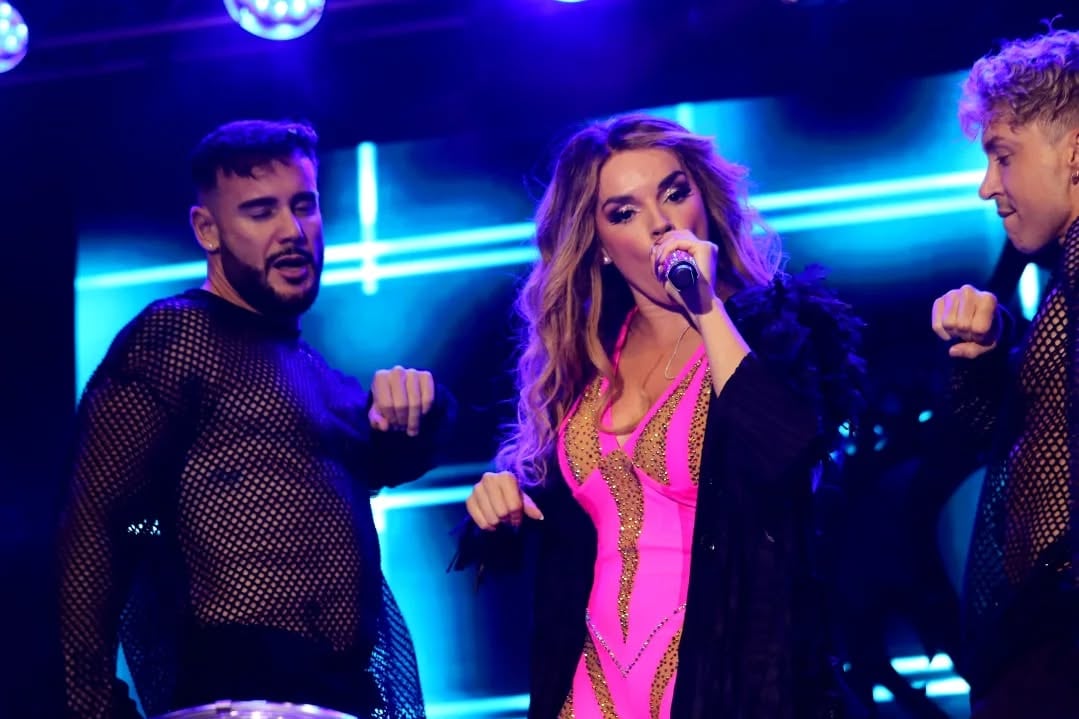 Otro momento de la actuación